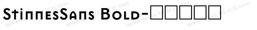 StinnesSans Bold字体转换